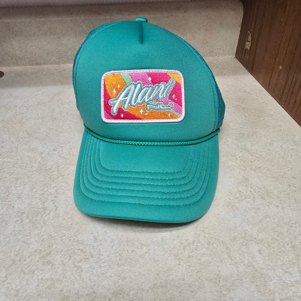 Alani Nu Trucker Hat Teal Mesh Snapback Retro Patch Foam Baseball Cap Adjustable